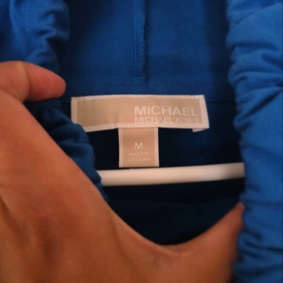 Blue Hoodie with Drawstring - Picture 6 of 7